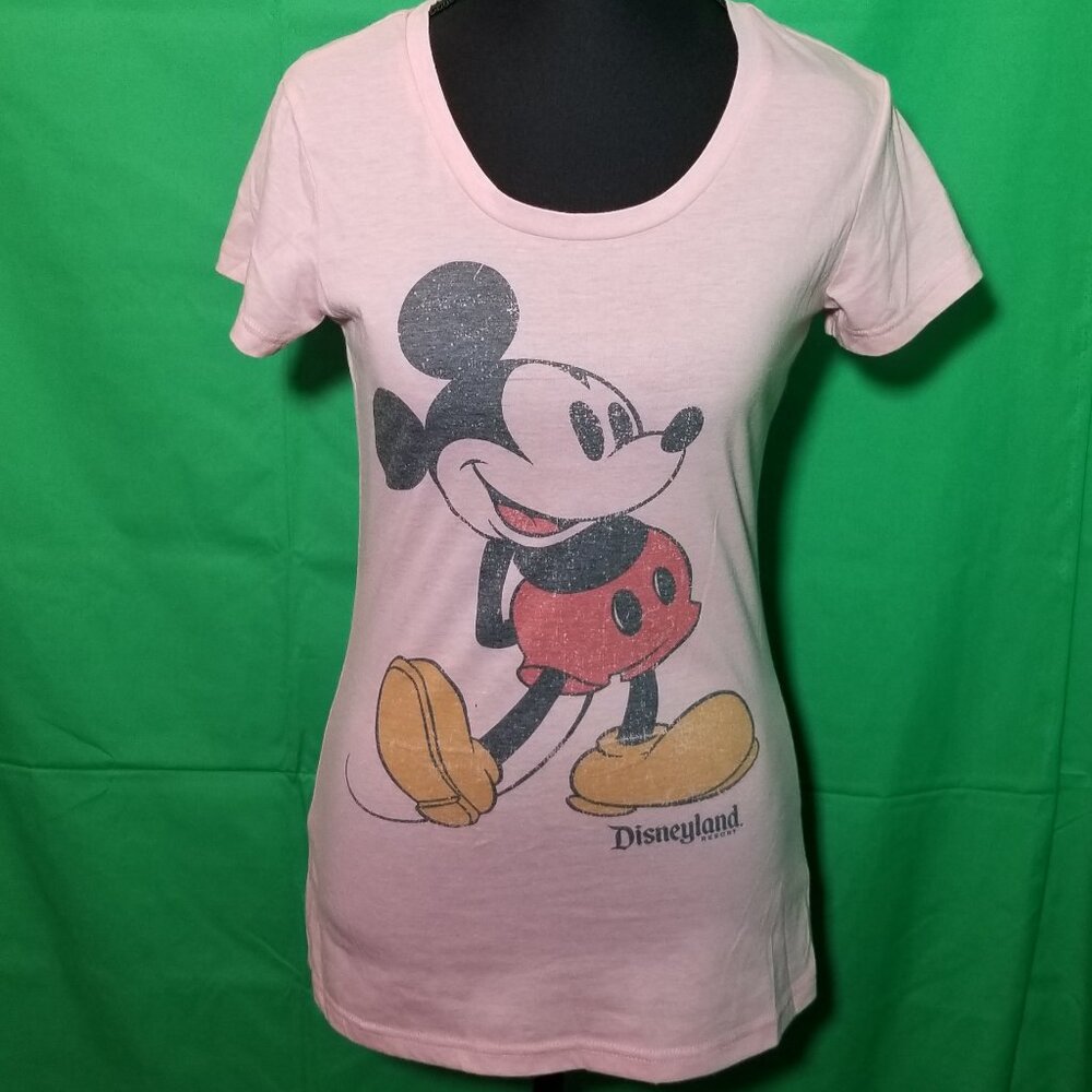 Disney Parks Womens Small Pink Mickey Mouse Shirt Disneyland Disney World Resort